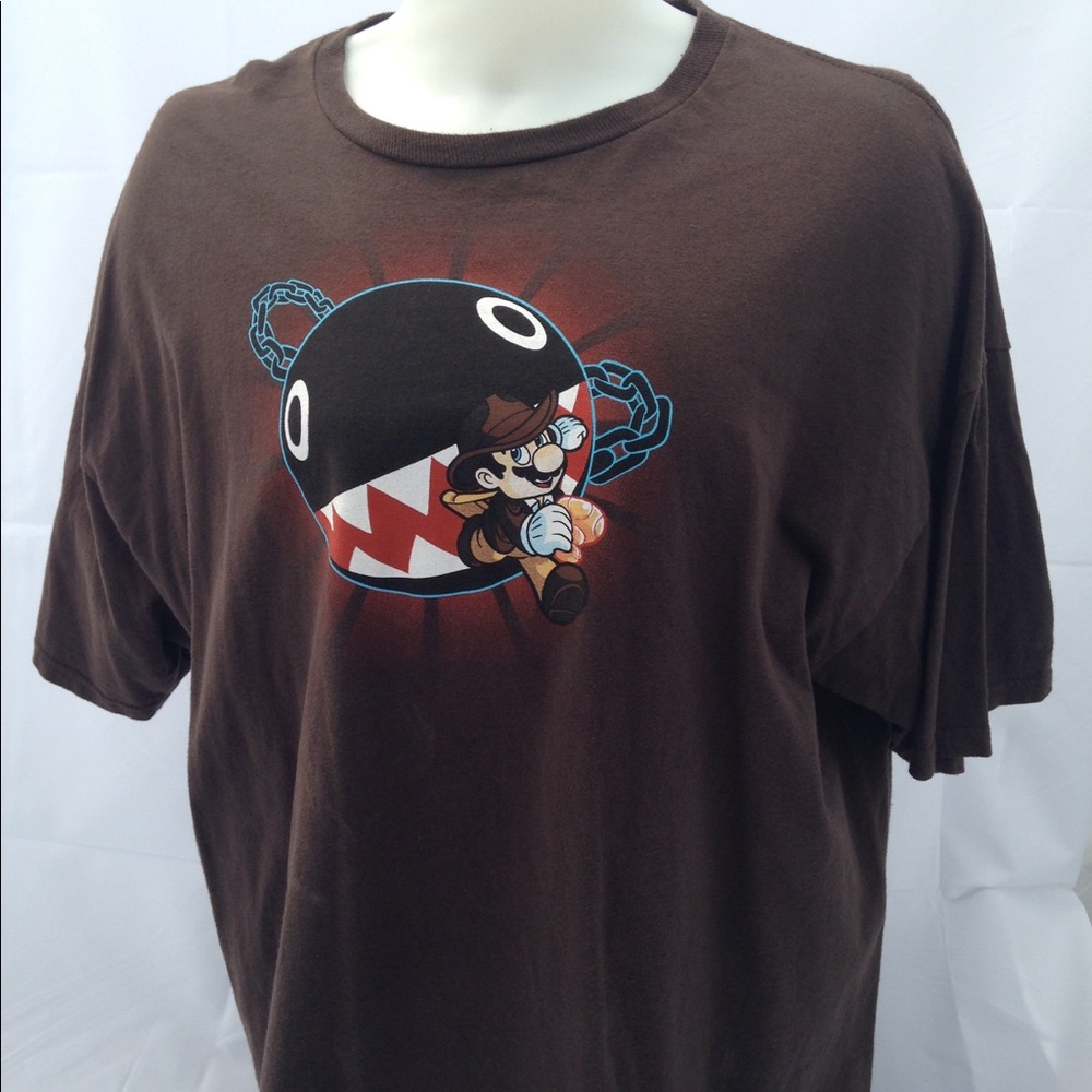 Indiana Jones Super Mario Parody Mash Up XXL Mens